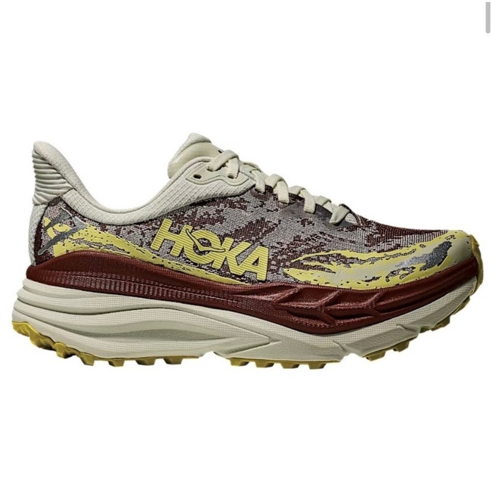 Hokas Stinson ATR 7 Womens Running Shoes 9M salt/cedar